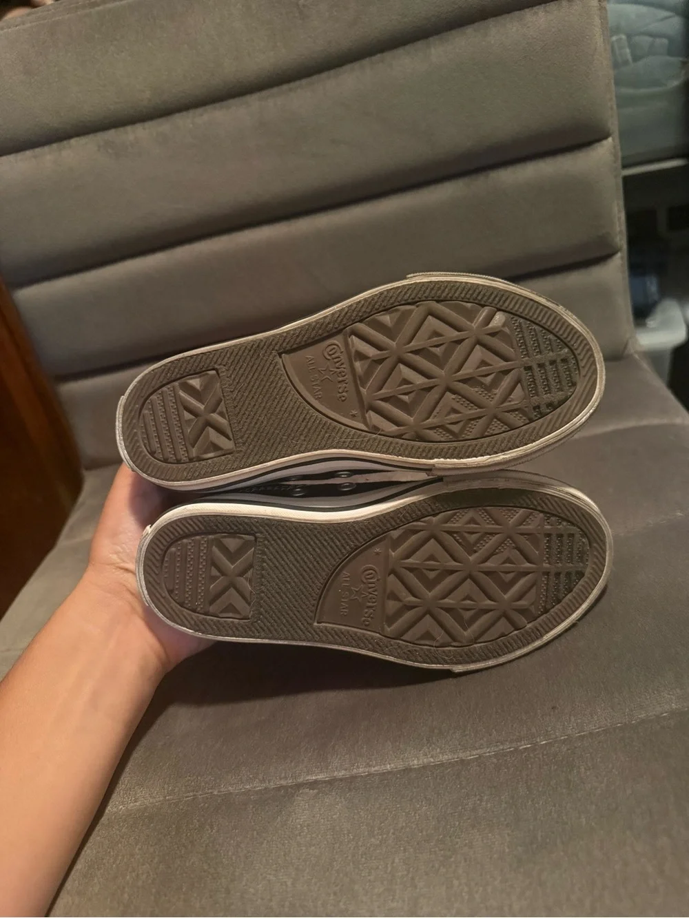 Kids Black Slip On Converse Size 11c